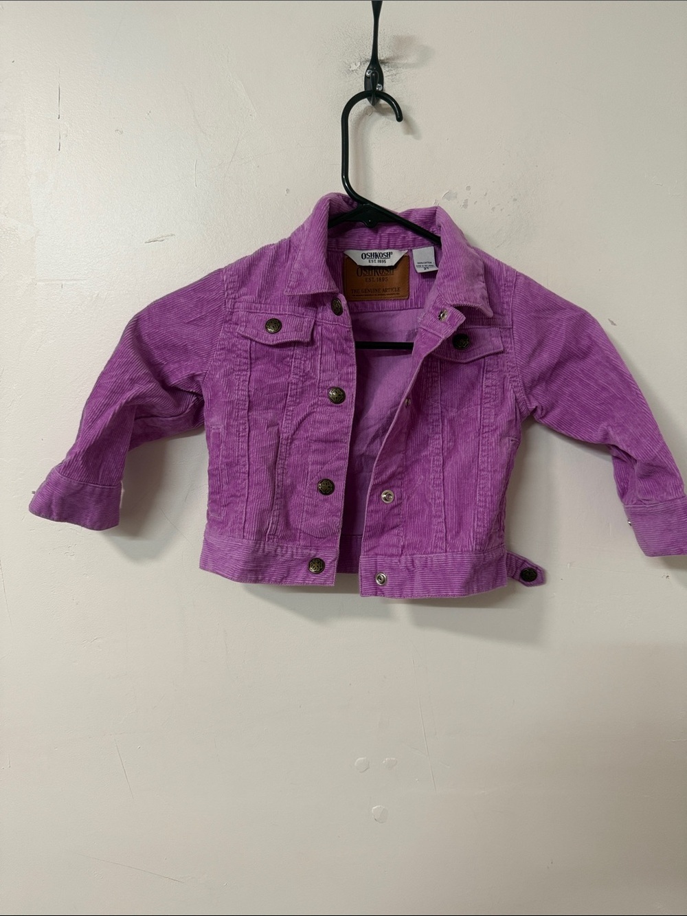 OshKosh B'gosh Purple Corduroy Kids Jacket